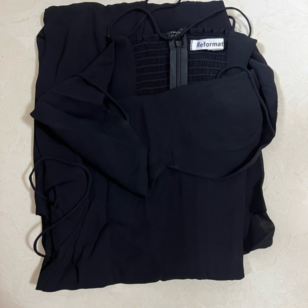 Reformation Juliette Dress - Black - Picture 6 of 6